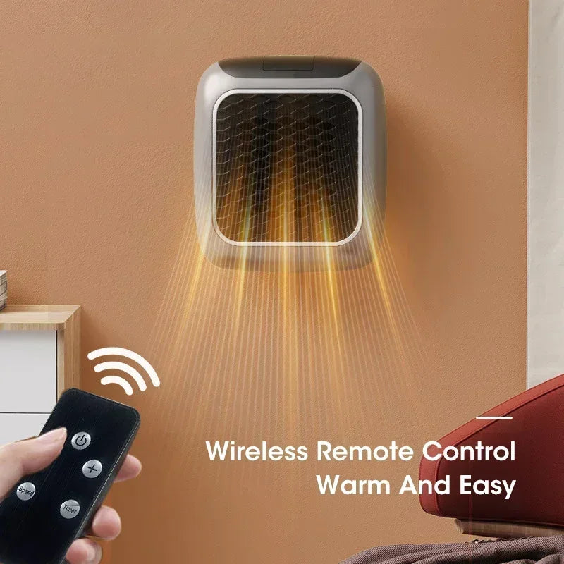 Home Mini Portable Small Wall Mounted 800W Fast Heating Heater with Energy Saving for Home Bathrooms Dormitories Winter Heating